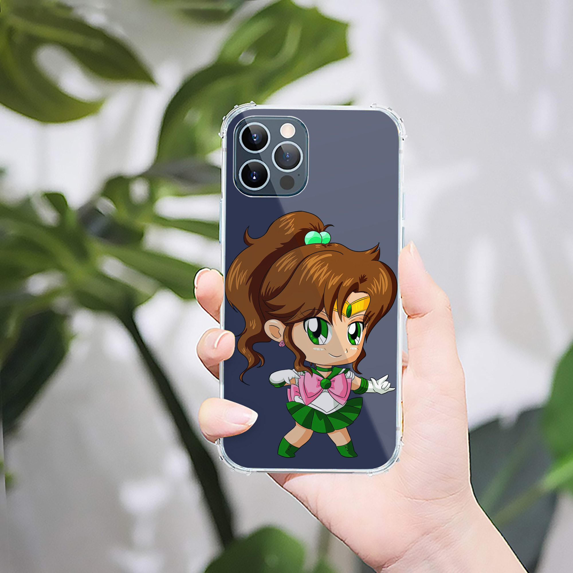 （画像用） 美少女戦士セーラームーン 木野 まこと きの まこと Sailor Moon Kino Makoto （セーラージュピター；Sailor Jupiter） 【iPhone 12シリーズ対応】透明スマホケース（クリアソフトケース）